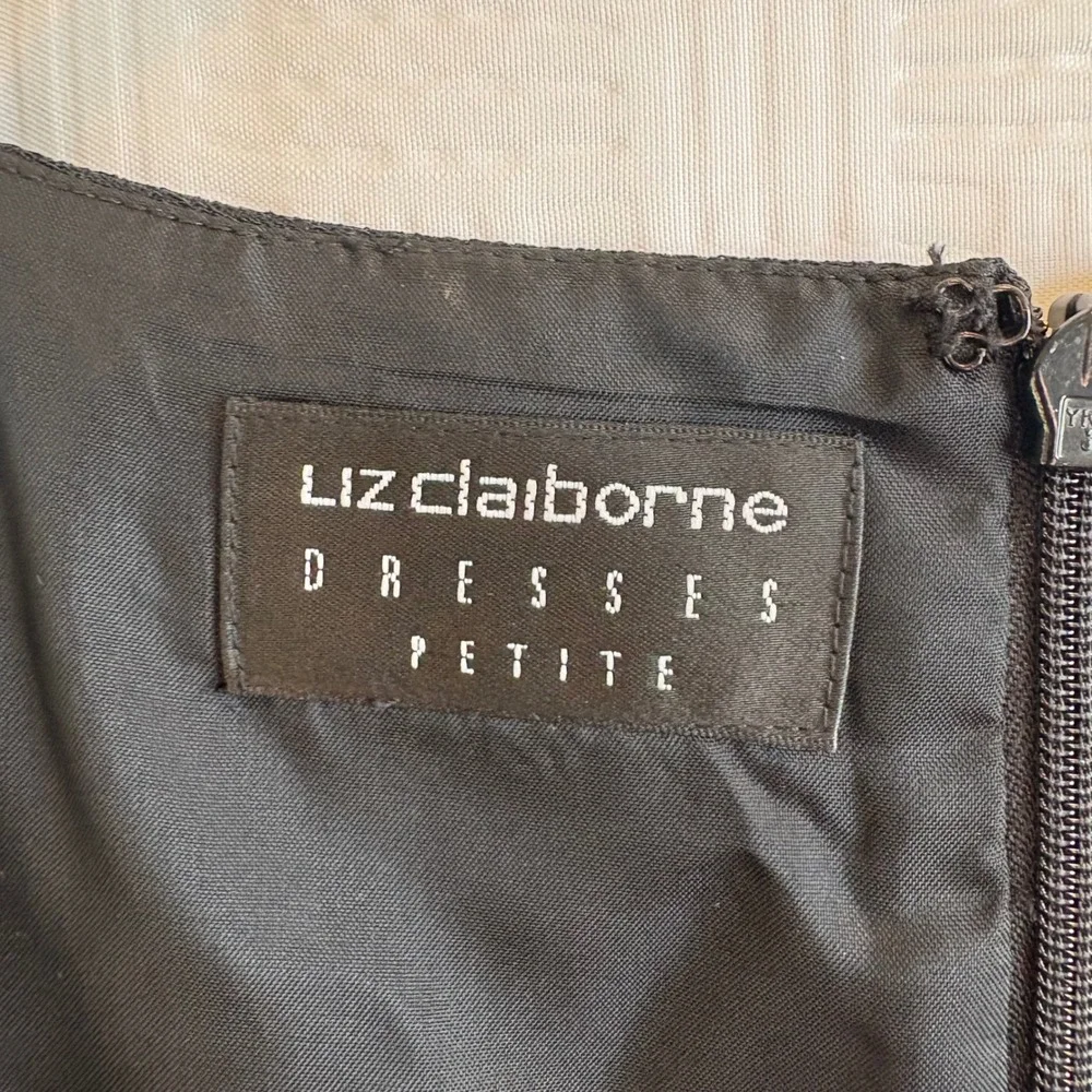 Liz Claiborne Petite Black Sweetheart Dress Womens Size 4P NWT